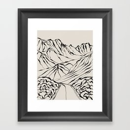 Mountain know the secret Framed Art Print