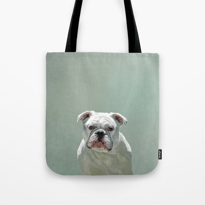 BILL the Bulldog Tote Bag by Mary K | Society6