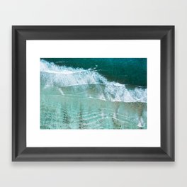 Seychelles Waves Framed Art Print