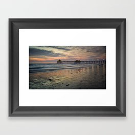 HB Sunsets  1-1-18 Framed Art Print