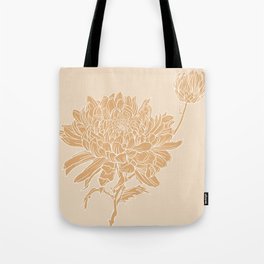 Chrysanthemum Neutrals Tote Bag