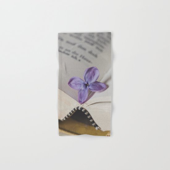 Lilac Bookmark Hand & Bath Towel