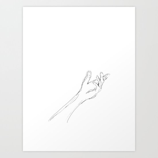 Hand Reaching Up Art Print By Thefundamental Society6
