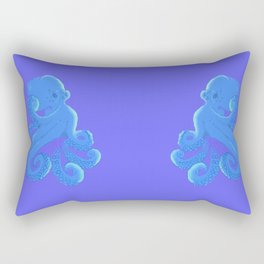 blue octopus Rectangular Pillow