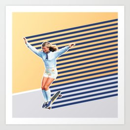 Skate Like a Girl 02 Art Print