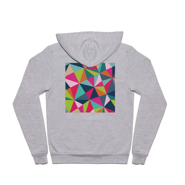 Geometric Triangle Pattern  - Spring Color Palette - Hoody