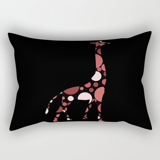 High Class Polka Dots Giraffe Rectangular Pillow