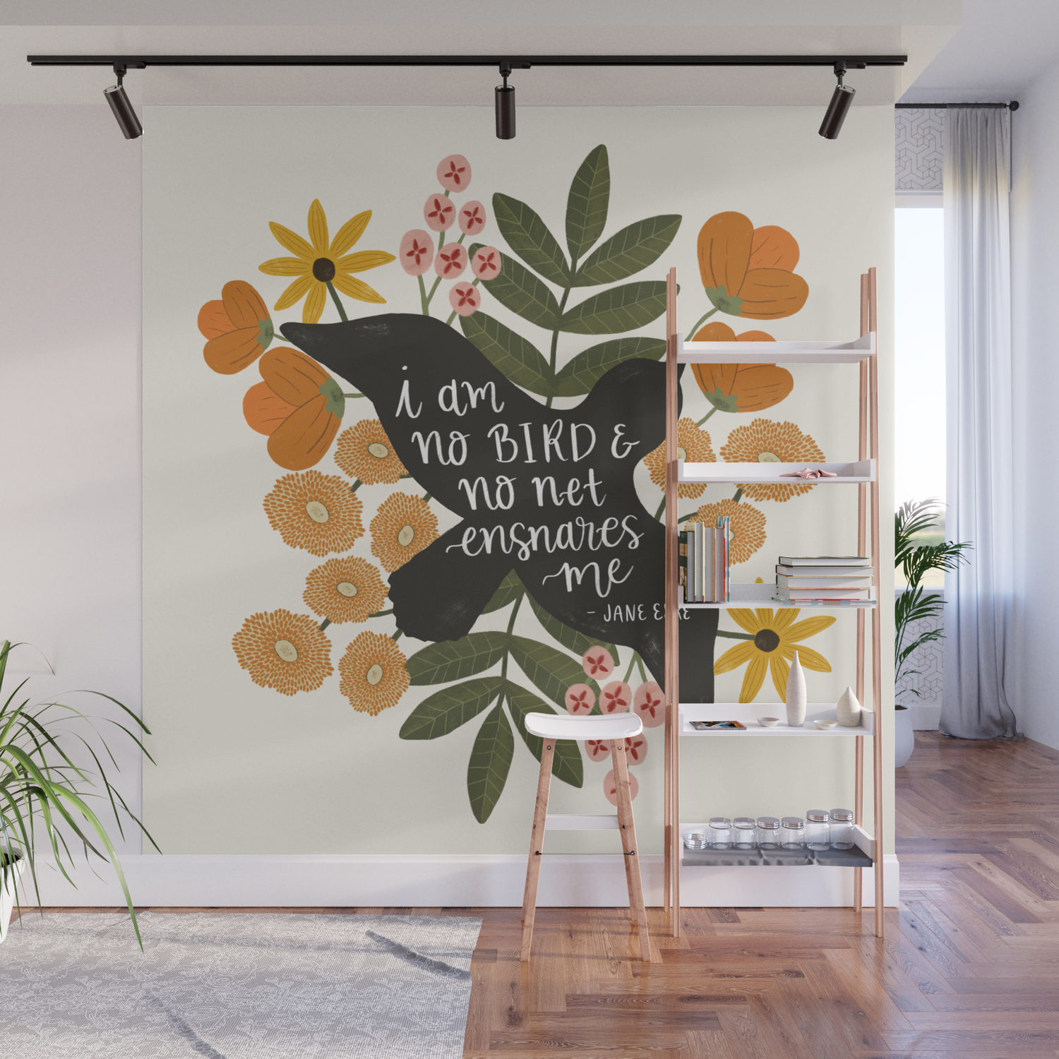I Am No Bird Jane Eyre Quote Wall Mural By Ohjessmarie Society6
