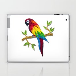 A Colorful parrot from Nature in Quilling Paper Design Laptop & iPad Skin