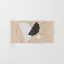 Abstraction_BAUHAUS_GEOMETRIC_SHAPE_FORM_LOVE_POP_ART_0607A Hand & Bath Towel