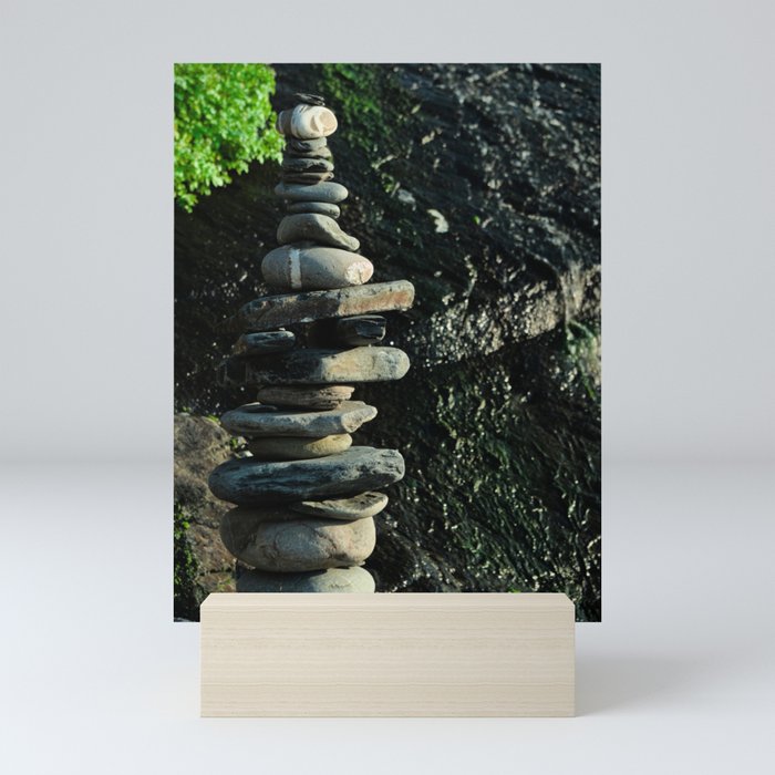 Zen Stones in Southwest Alentejo Mini Art Print