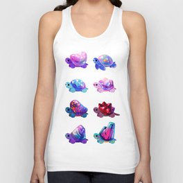 Jewel turtle - pastel Unisex Tank Top