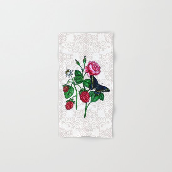 Raspberries Hand & Bath Towel