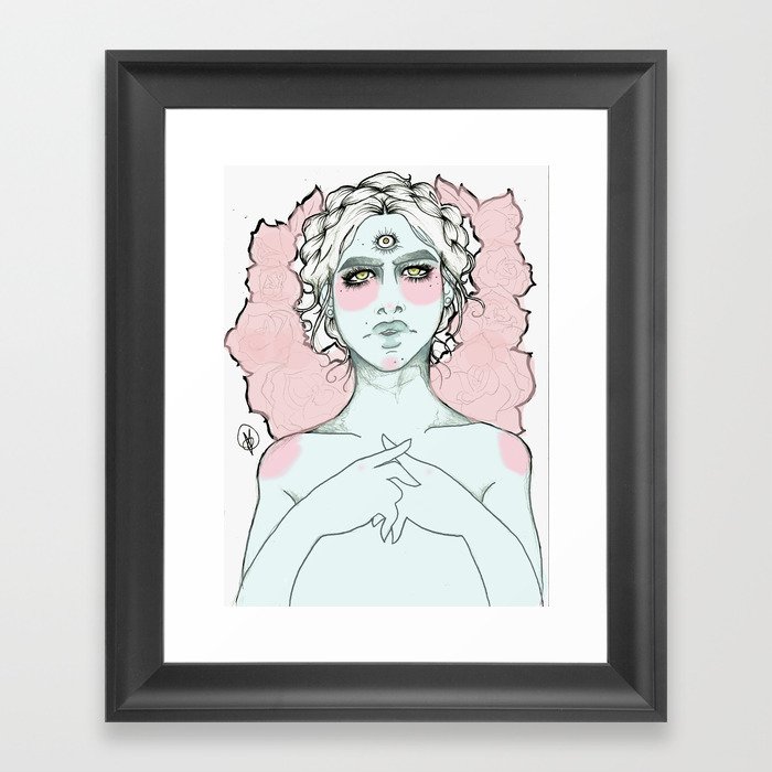 Alien Princess Framed Art Print