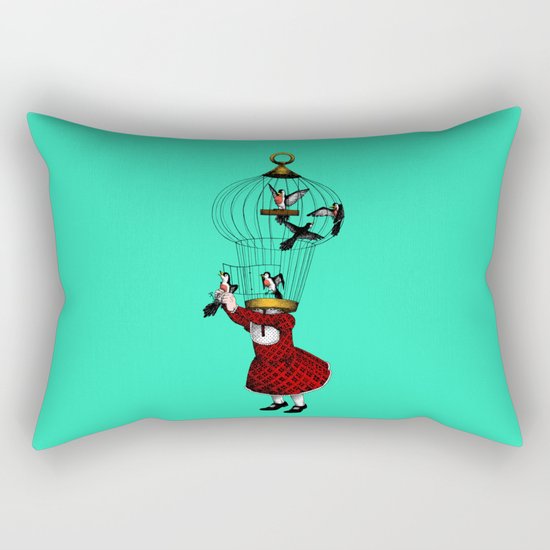 the cage Rectangular Pillow