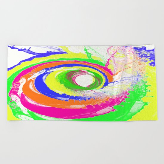 Whirlpool of Colour Beach Towel