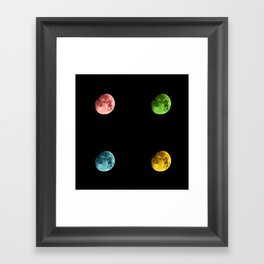 SuperMoon and her Lunatic Friends Framed Art Print