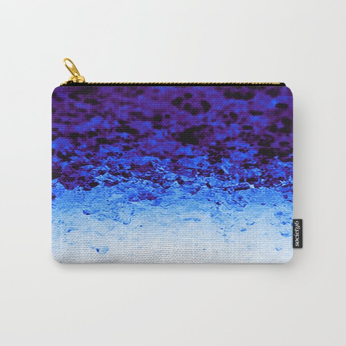 Indigo Blue Crystal Ombre Carry-All Pouch