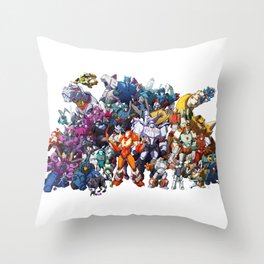 30 Days of Transformers - More Than Meets The Eye cast Throw Pillow
