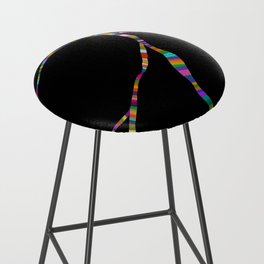 Colorful Connection Abstract Shapes Bar Stool
