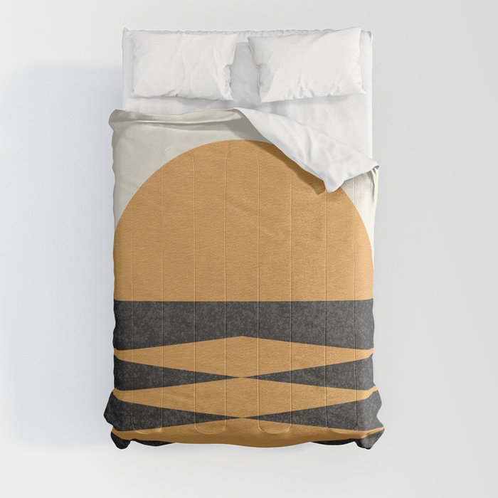 Sunset Geometric Midcentury style Comforter