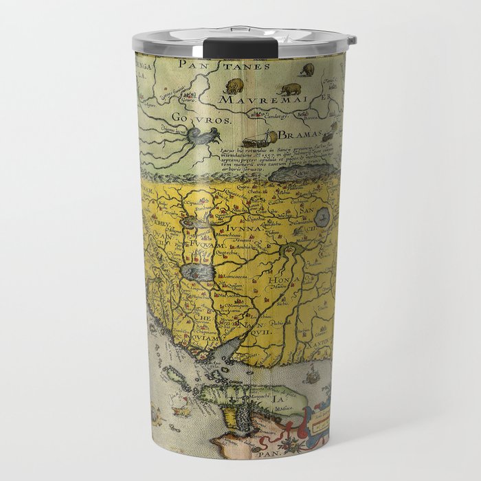 Map of China - Ortelius - 1584 Vintage pictorial map Travel Mug