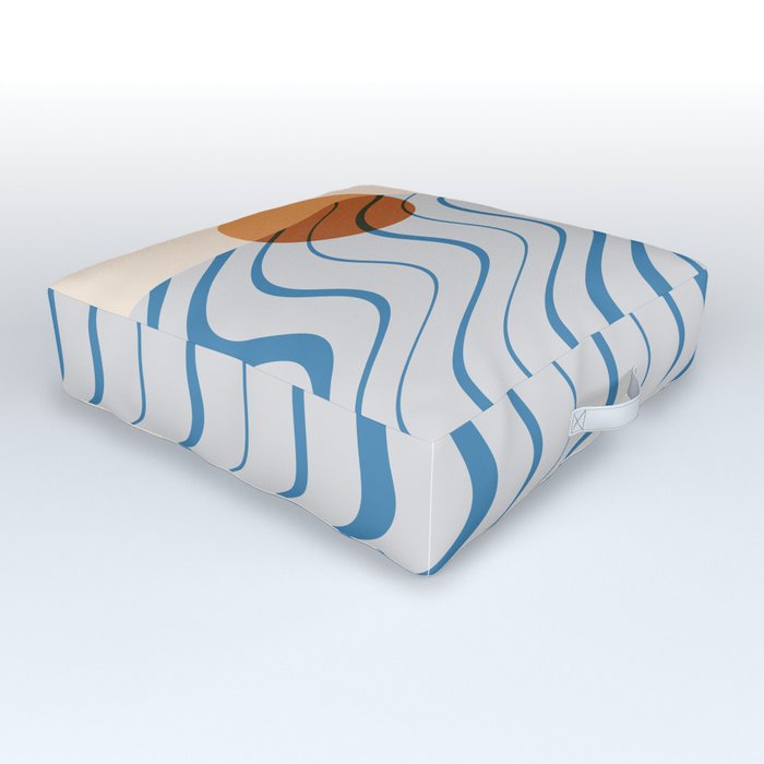 Abstraction_SUNRISE_SUNSET_SURF_OCEAN_WAVE_POP_0122A Outdoor Floor Cushion
