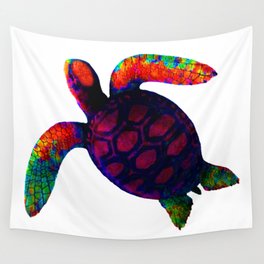 Turtle Magenta jGibney The MUSEUM Society6 Wall Tapestry