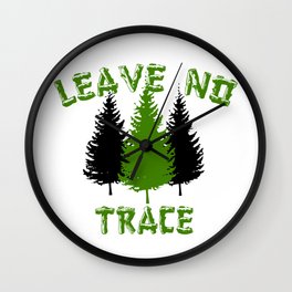 Leave No Trace Wall Clock