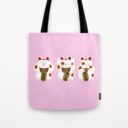 See no, hear no, speak no evil 【見猿、聞か猿、言わ猿】 Tote Bag