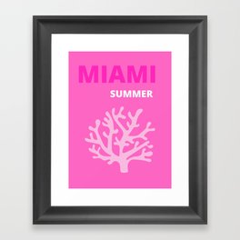 Miami Preppy art print  Framed Art Print