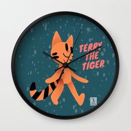 Terry The Tiger Wall Clock