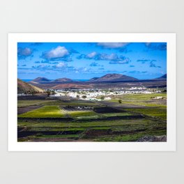 Yaiza - Lanzarote Art Print | Landscape, Canaryisland, Island, Photo, Vulcano, Color, Canaries, Hdr, Lanzarote, Spain 