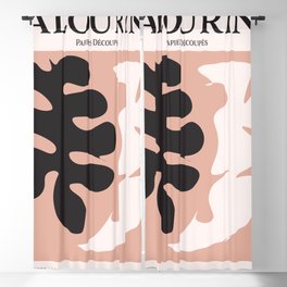 Henri Matisse Inspired 3-220130 Abstract Shape Cut Out Papiers Decoupes Blackout Curtain