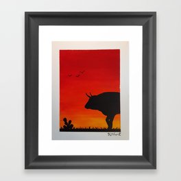 Bull Framed Art Print