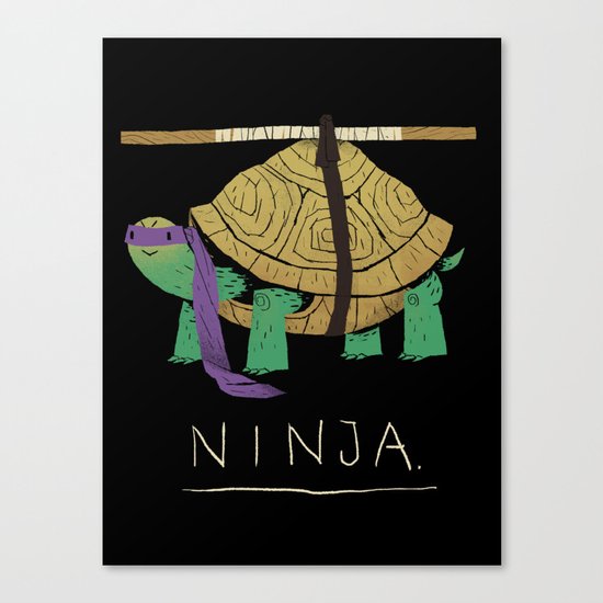 ninja - purple Canvas Print