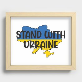 Stand With Ukraine Recessed Framed Print