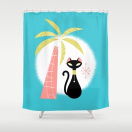 va-CAT-ions Shower Curtain