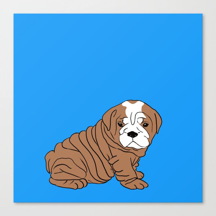 Bulldog Puppy Canvas Print