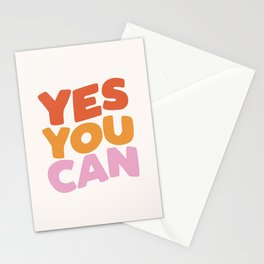 Yes You Can Stationery Card