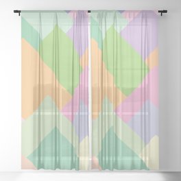 Happy Mountains Sheer Curtain
