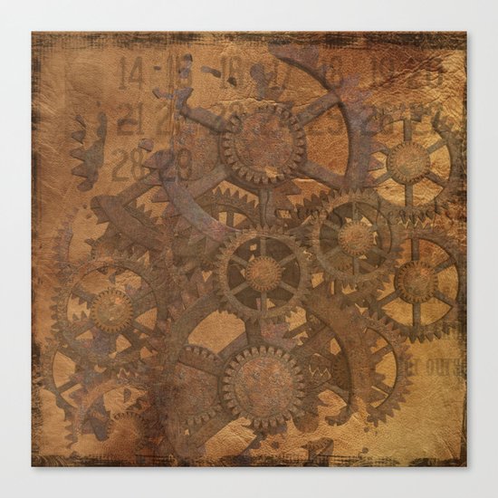 Rusty Gears Canvas Print