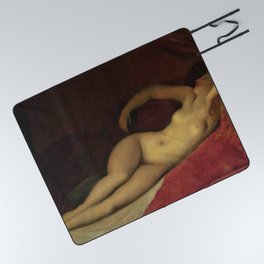 Jean-Auguste-Dominique Ingres - A Sleeping Odalisque Picnic Blanket