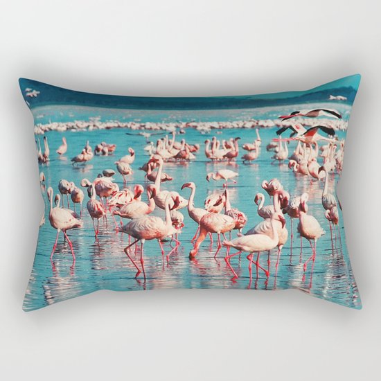 Pink flamingos Rectangular Pillow
