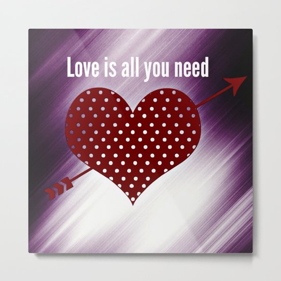 Love Metal Print