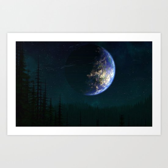 Out of this world #forest Art Print