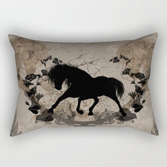 Horse silhouette Rectangular Pillow