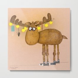 Olaf Metal Print | Spider, Illustration, Christmas, Kinderzimmerdeko, Rentier, Mask, Elk, Kidlitillustration, Digital, Kinderzimmer 