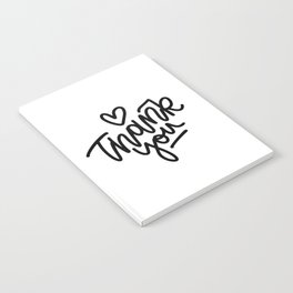 Thank You With Heart Notebook