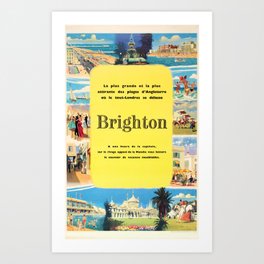 locandina Brighton Southby Bramwell Art Print | Graphicdesign, Brighton, Bramwell, Digital, Typography, Southby 